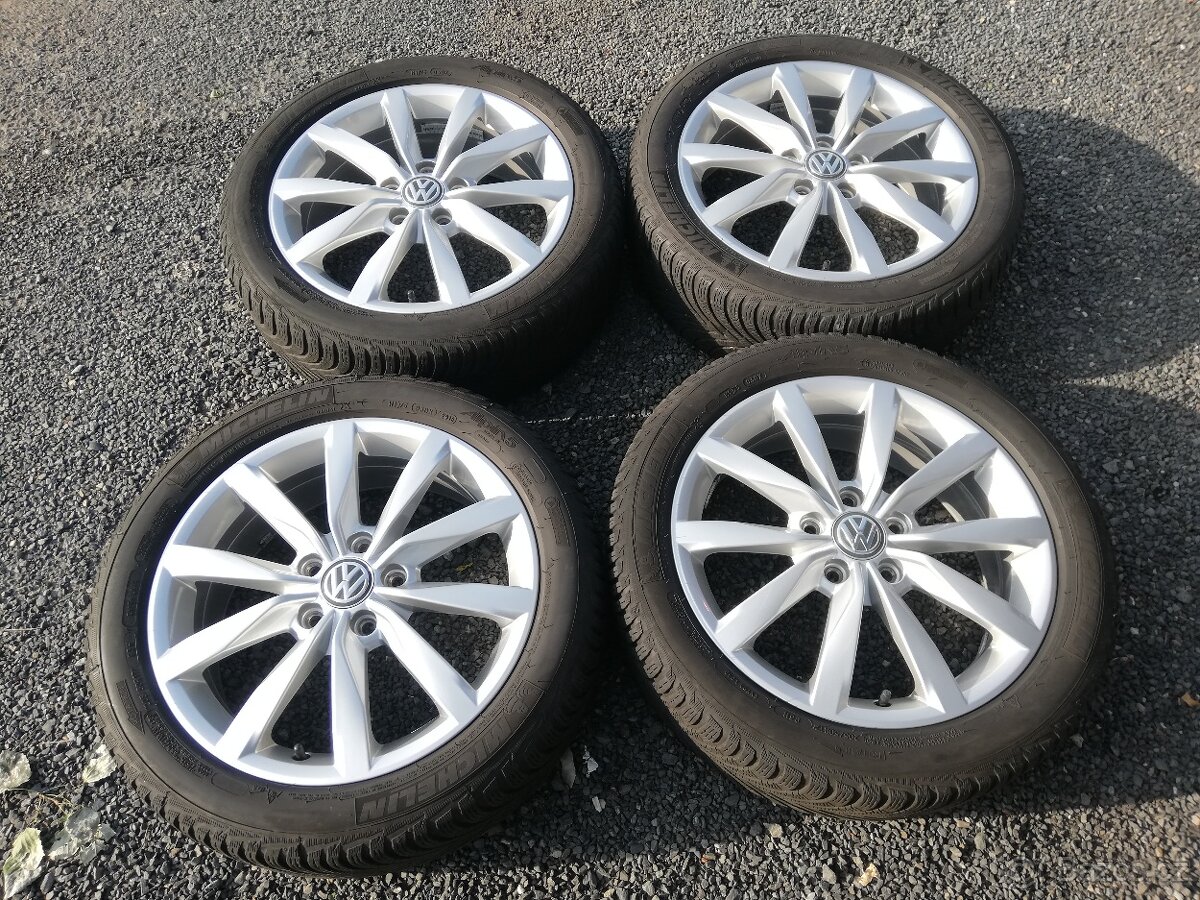 alu VW Golf 7 Dijon 6Jx17 ET48, zimní pneu 205/50/17