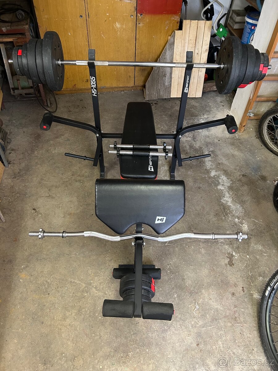 Sada posilovaci lavice 105 kg
