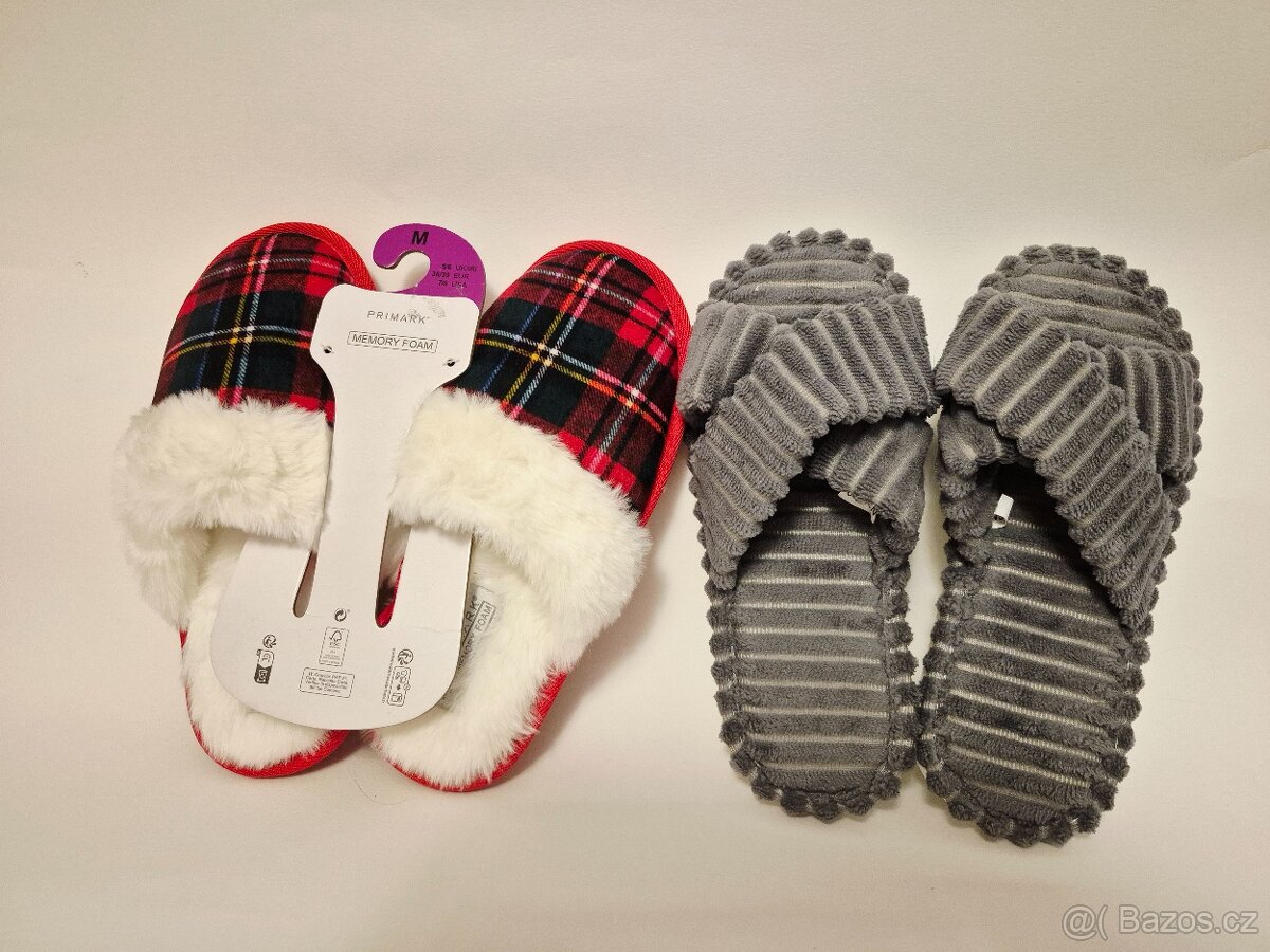 Nové dámské pantofle,  velikost 38-39