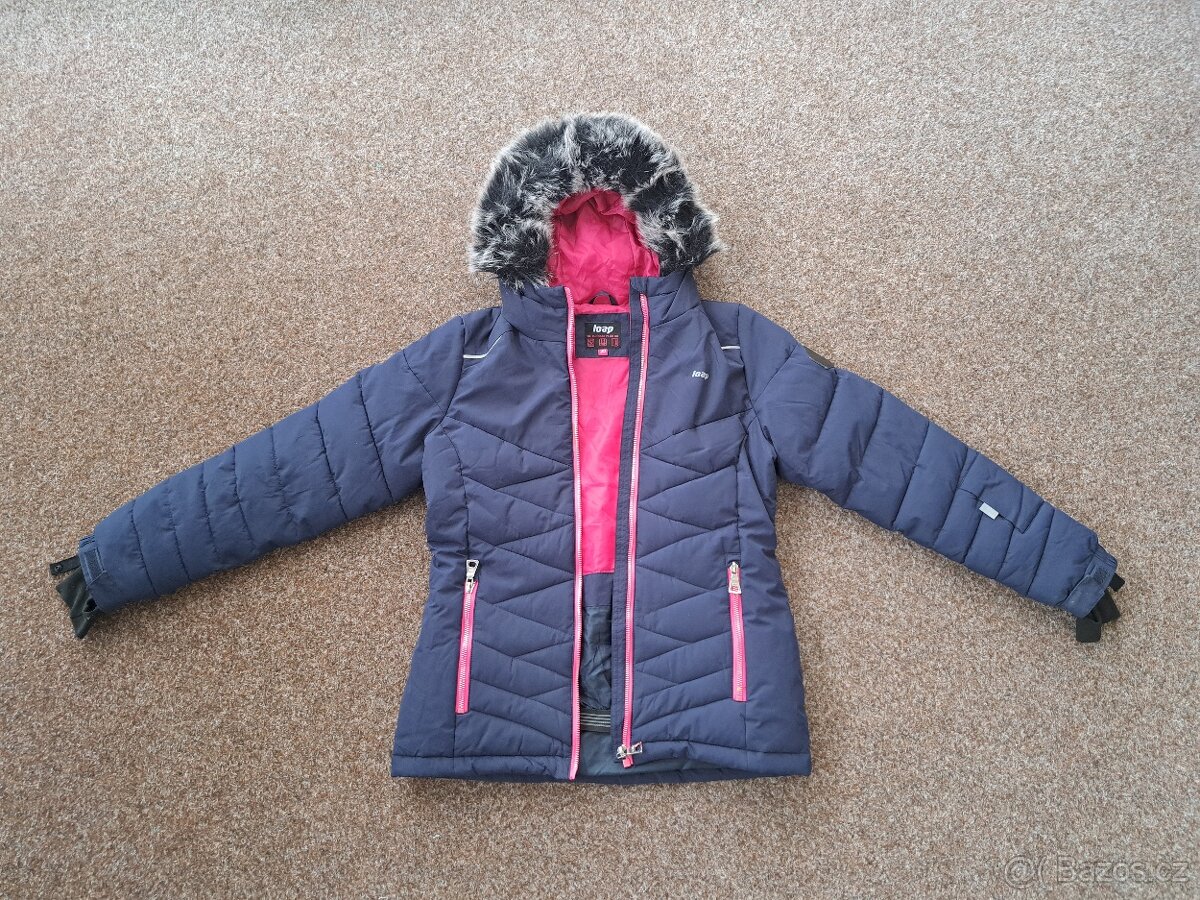 Dívčí zimní bunda Loap, vel. 152, jako nová