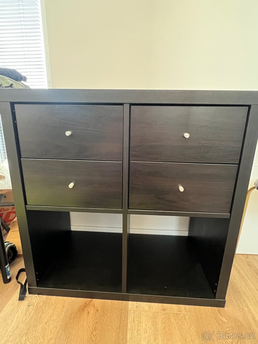Ikea Kallax wenge. 4 zásuvky