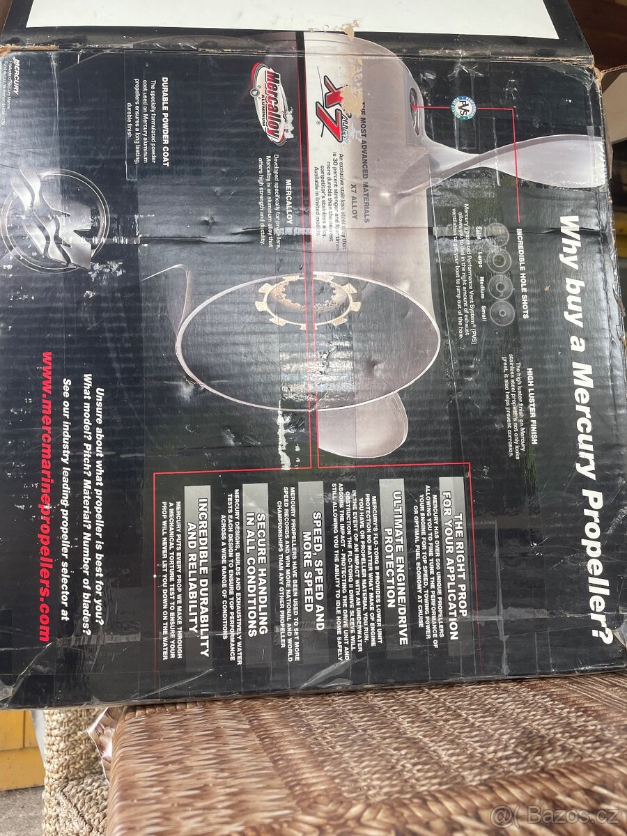 Propeller-lodní šroub Mercury Black Max Nový