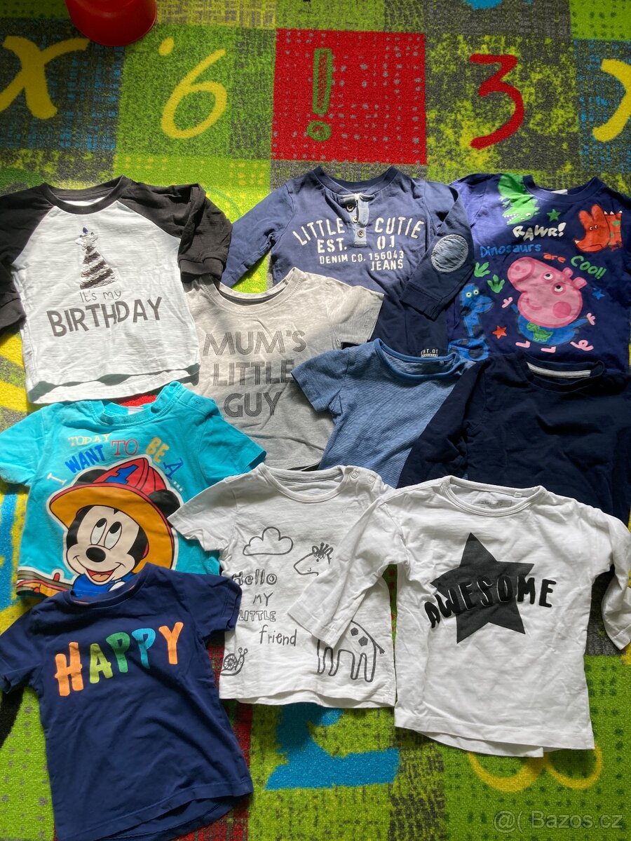 Trička vel. 80 9-12 měs