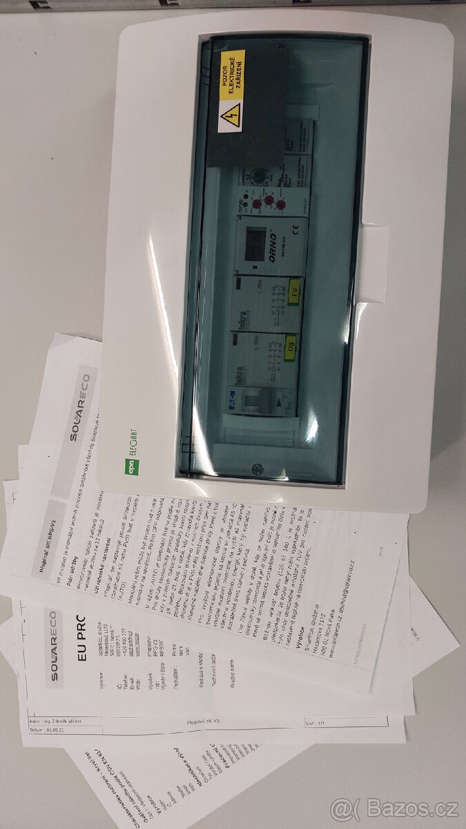 Přepínač fve na dohřev TUV - modul s regulátorem teploty