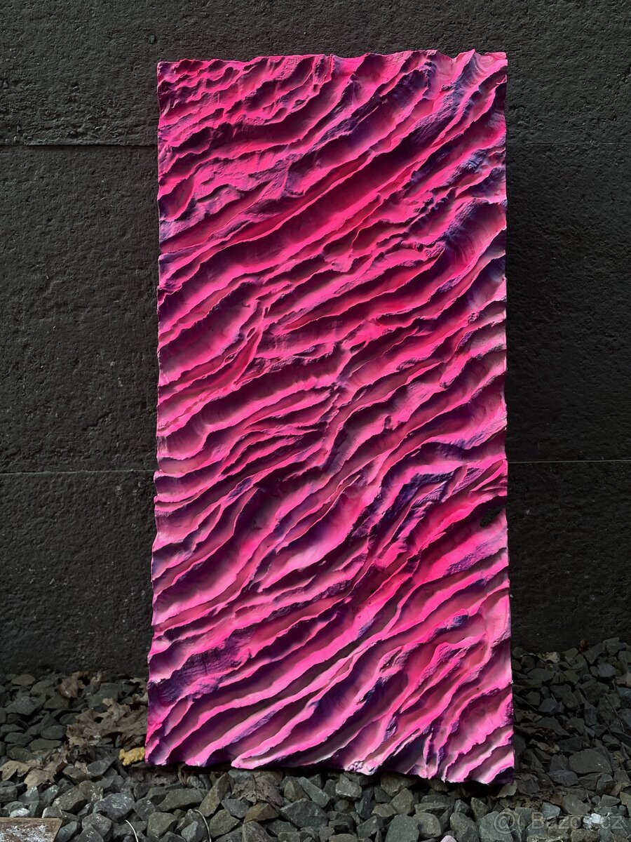 Obraz Růžové vlny