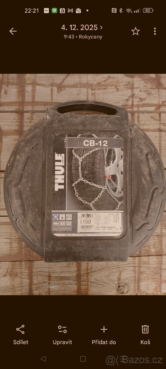 Řetězy Thule CB-12 100