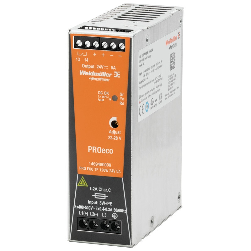Napájecí zdroj Weidmuller PRO ECO 24V 5A 120W
