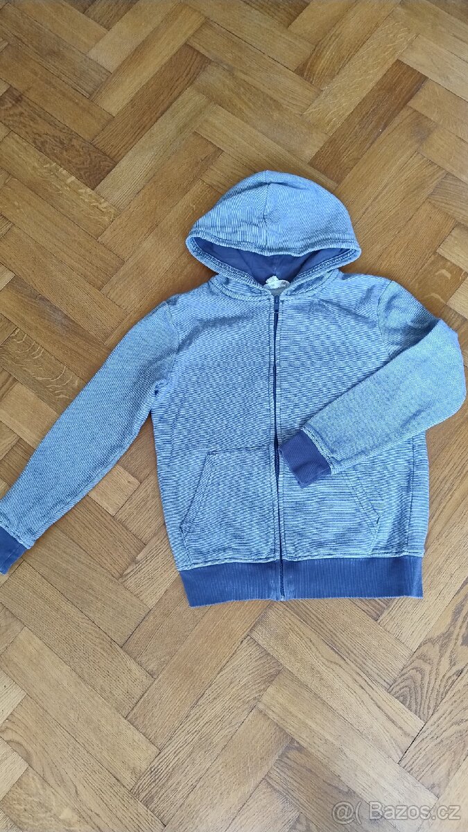 Mikina s kapucí na zip vel. 134/140