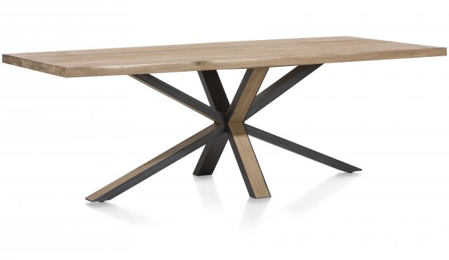 Dubový jídelní stůl - Ovada 250 cm – masivní/kov
