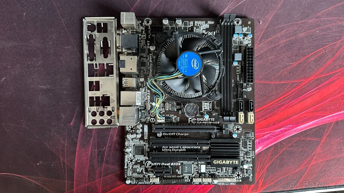 GIGABYTE GA-H81M-HD3 + i3-4160 (2C/4T)