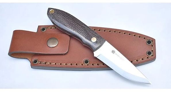 Pevný nůž NKD Lizard 75 scandi Bison Micarta