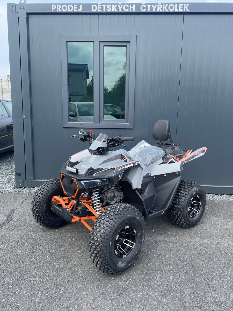 Dětská čtyřkolka FUN 125cc 3G8 - šedo oranžová model 2026