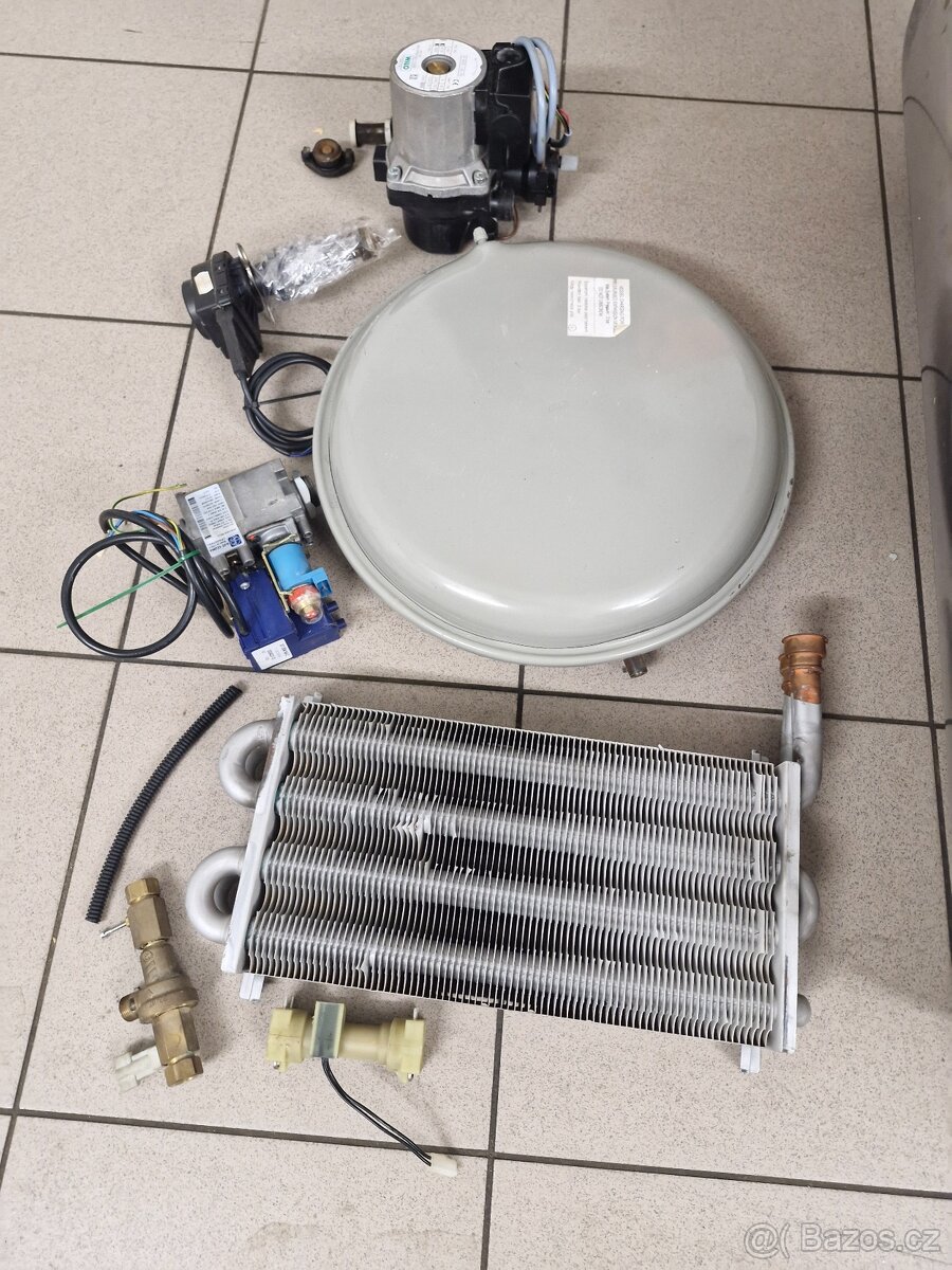 Díly na plyn. Kotel