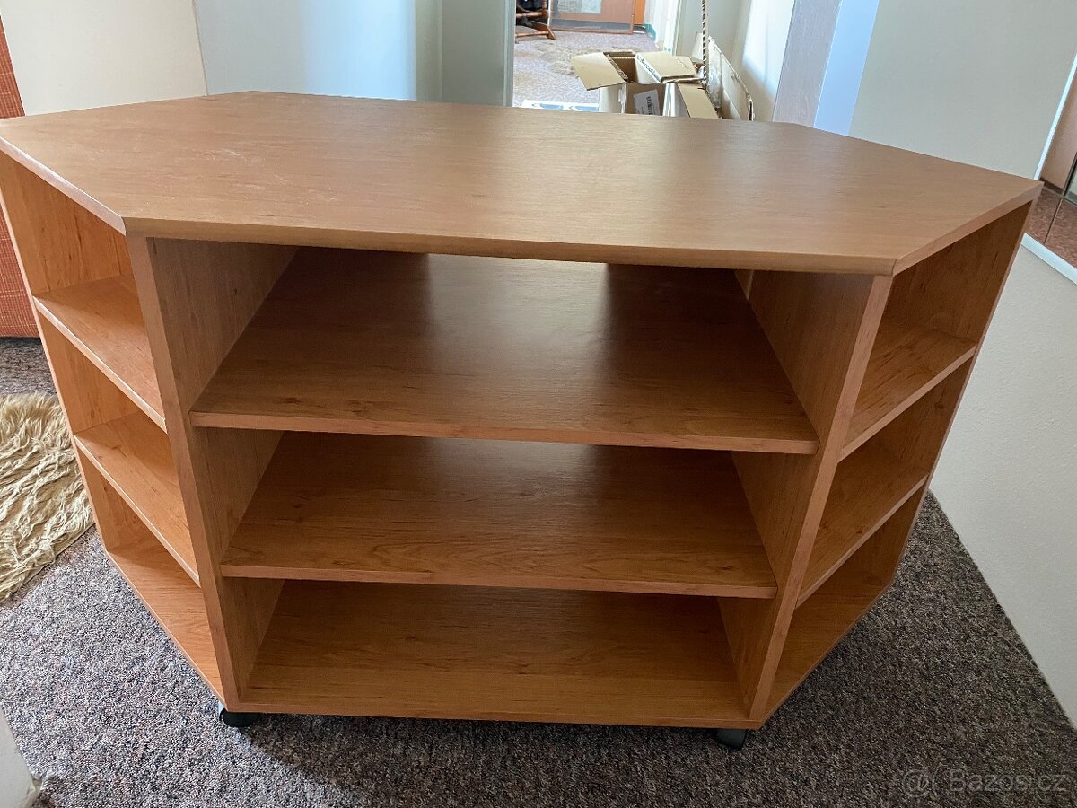Rohový TV stolek