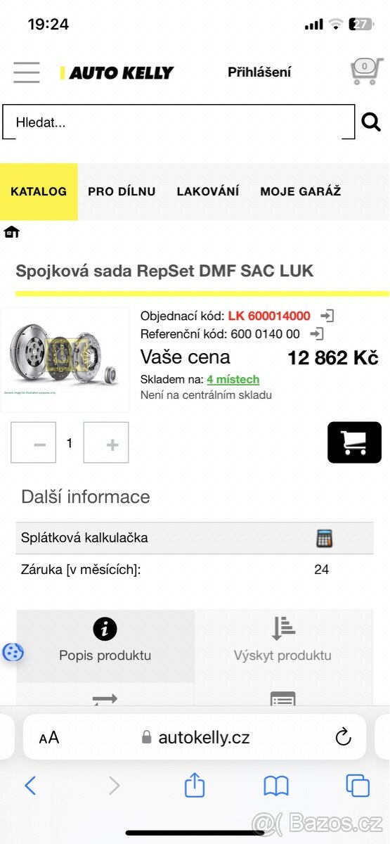 Spojkova sada na Peugeot, Citroen