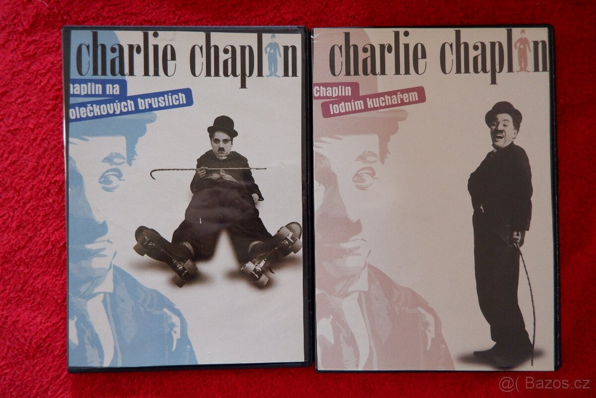 4 originál DVD - Charlie Chaplin.
