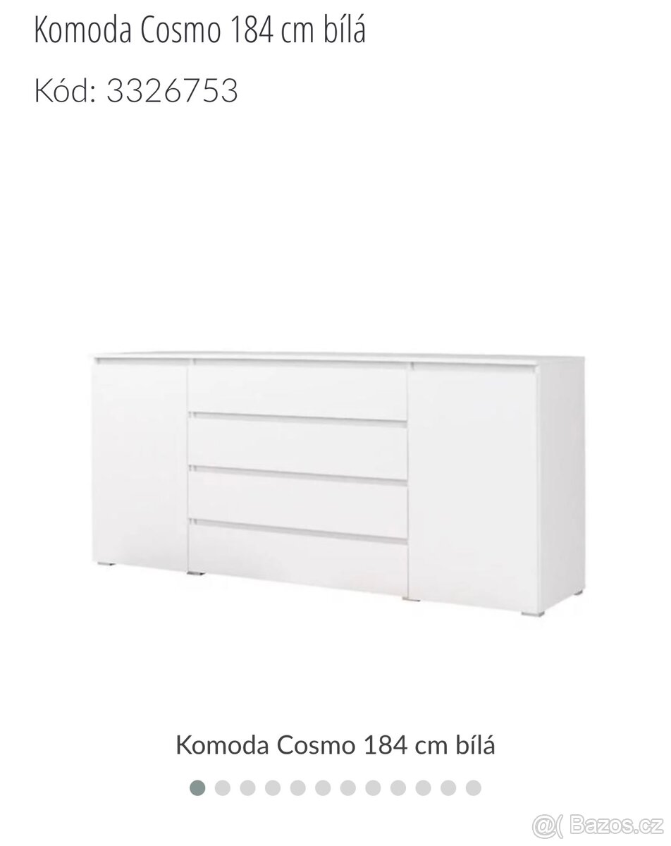 Bílá komoda
