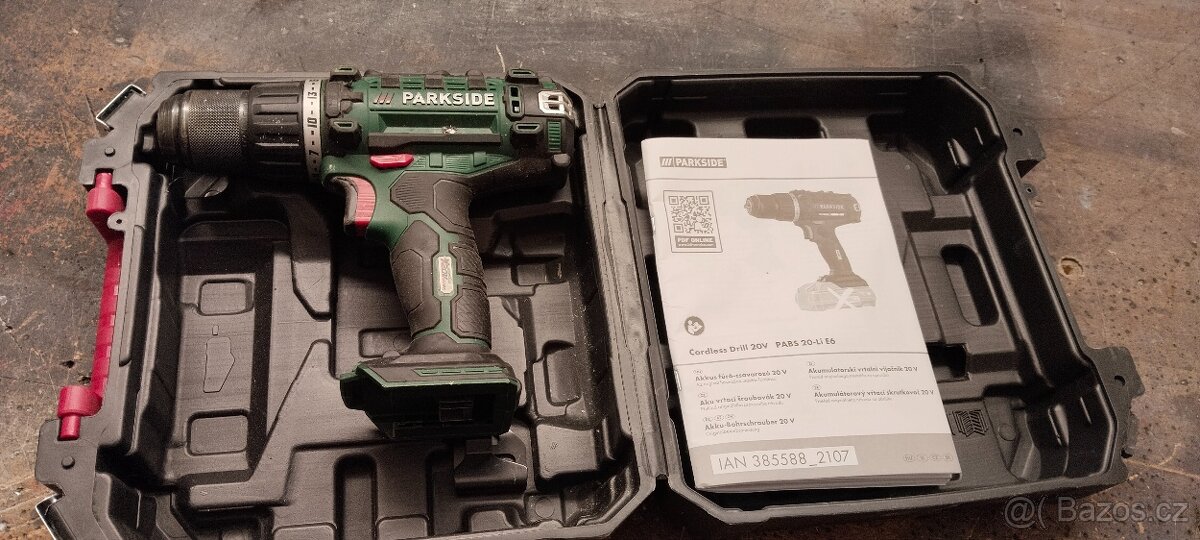 prodám AKU šroubovák Parkside + nová baterie,nabíječka