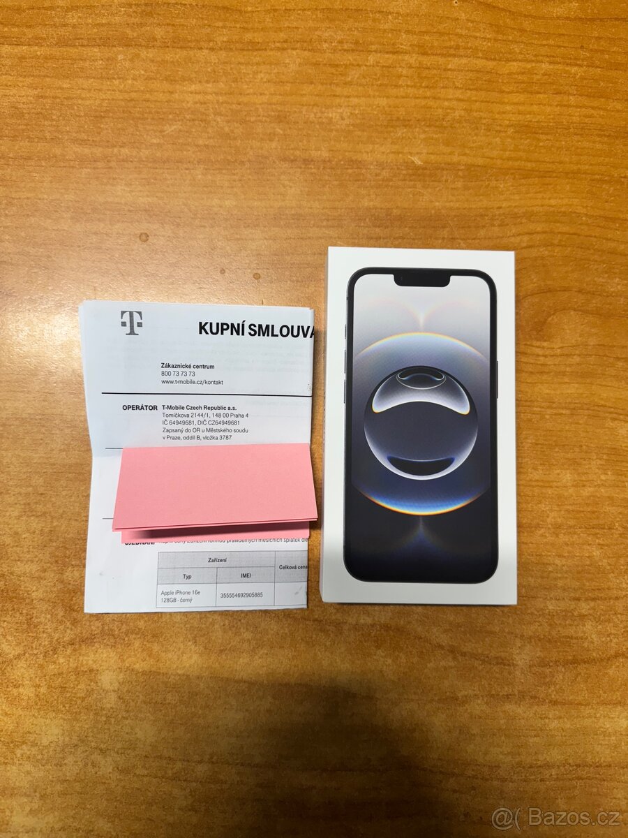 iPhone 16 e 128 Gb black nový záruka