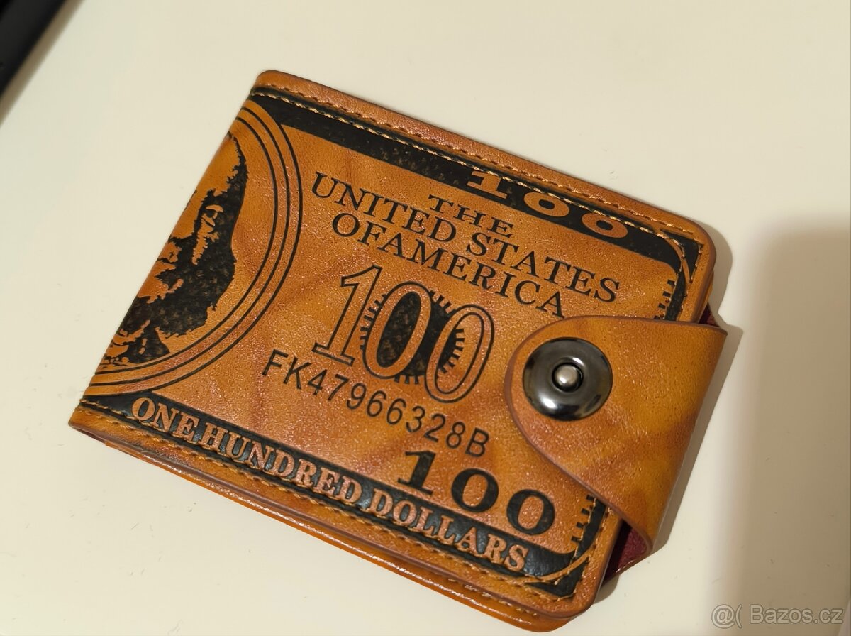 Stylová peněženka design $100 dolarovka