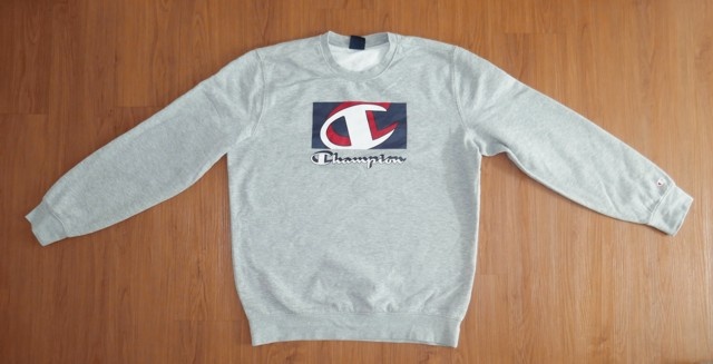 Šedá mikina, vel. XL, zn. Champion
