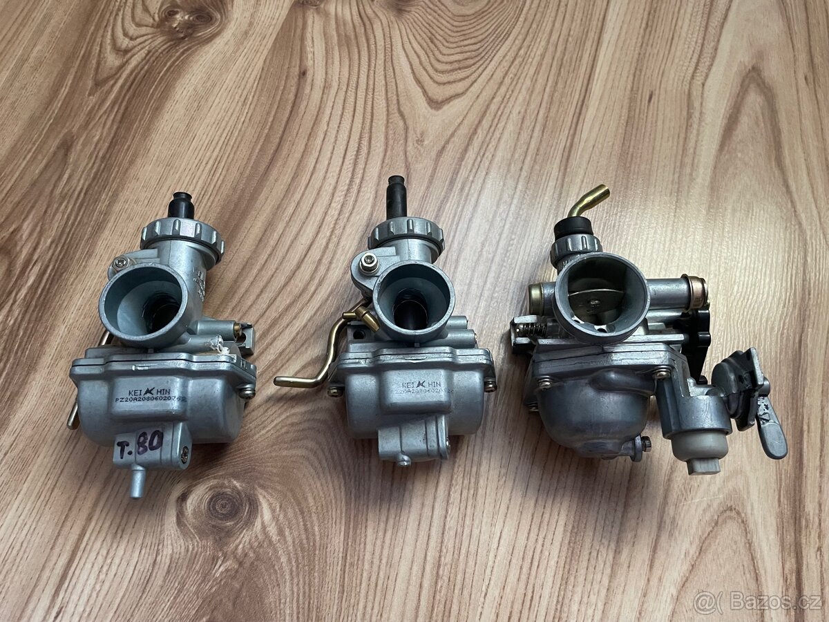 Karburátory Keihin a Mikuni