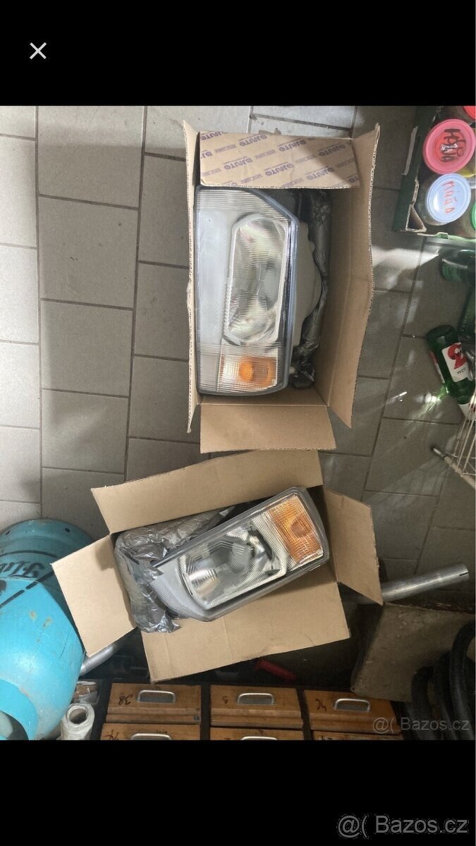 Světlomety Škoda Favorit starší originál a nové neoriginál