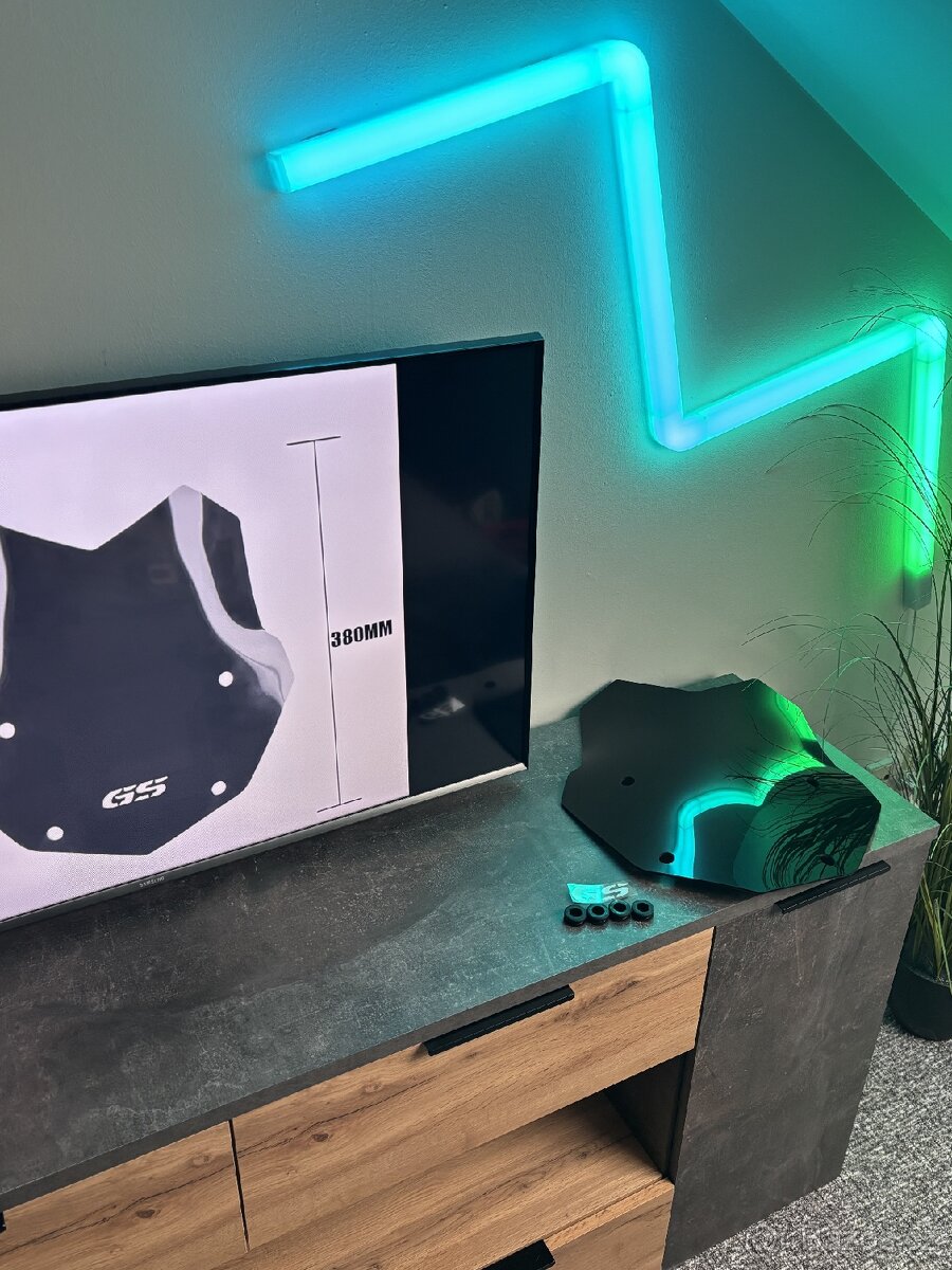 Plexi pro BMW GS – Černé 380mm