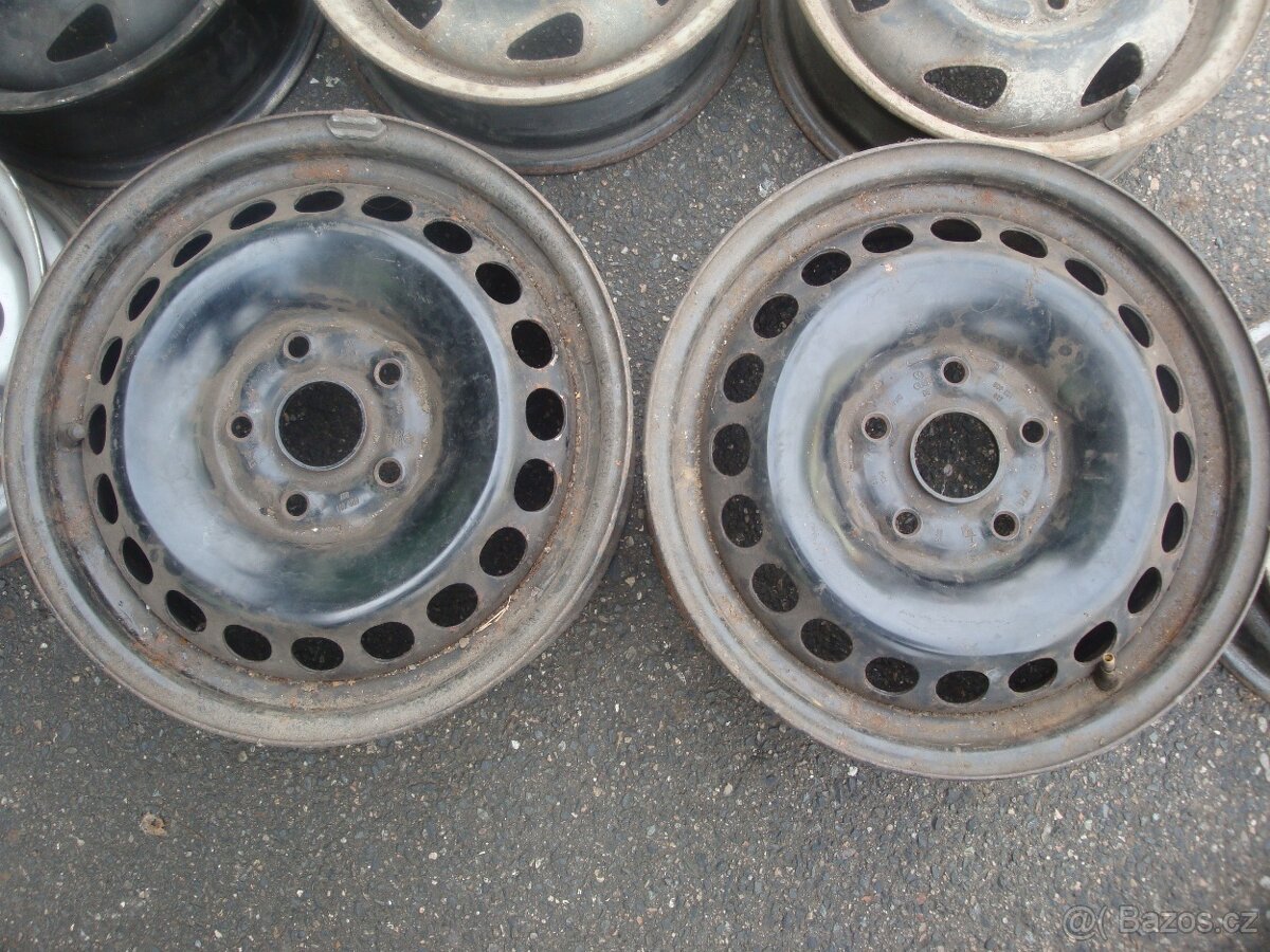 2x plechový disk VW 6Jx15H2 ET45