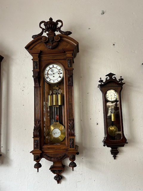 Velké čtvrťové hodiny okolo roku 1880 - originál.