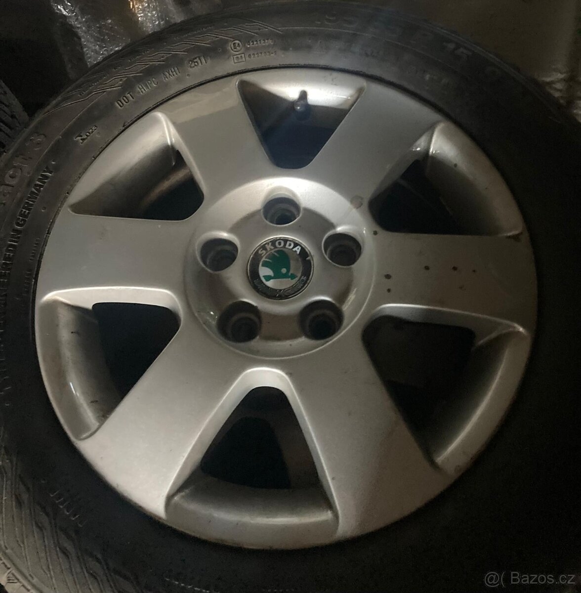 orig alu kola skoda 5x100x15 pekne