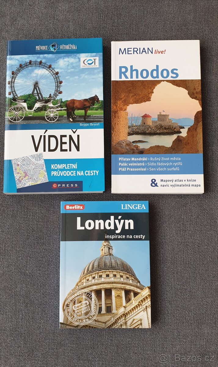 Cestovní průvodce Vídeň, Rhodos, Londýn