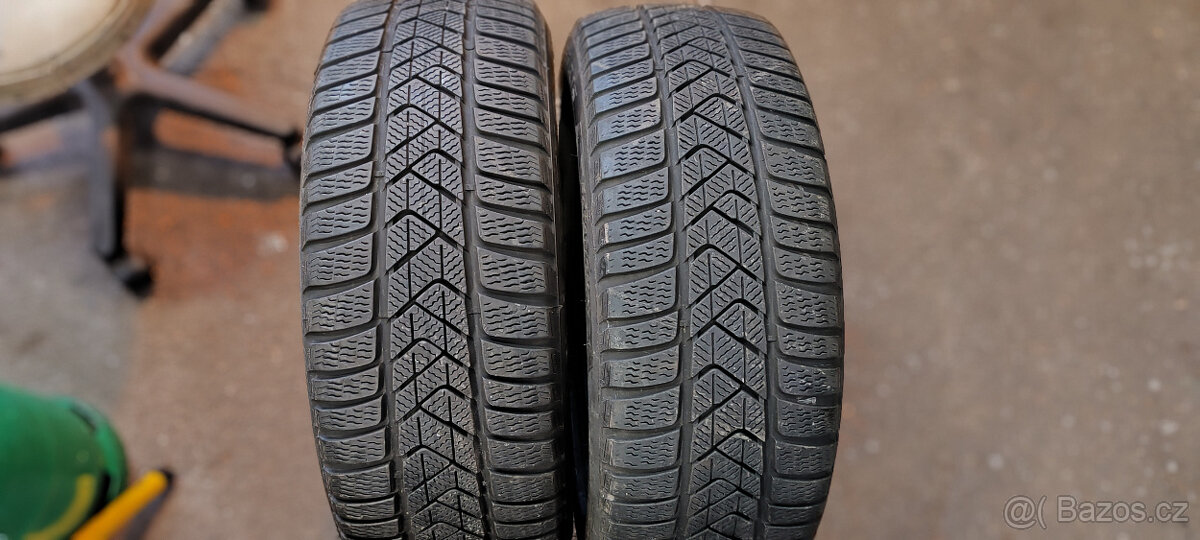 2 zimní pneumatiky PIRELLI 205/55R16 91H 6,50mm DOT 2021