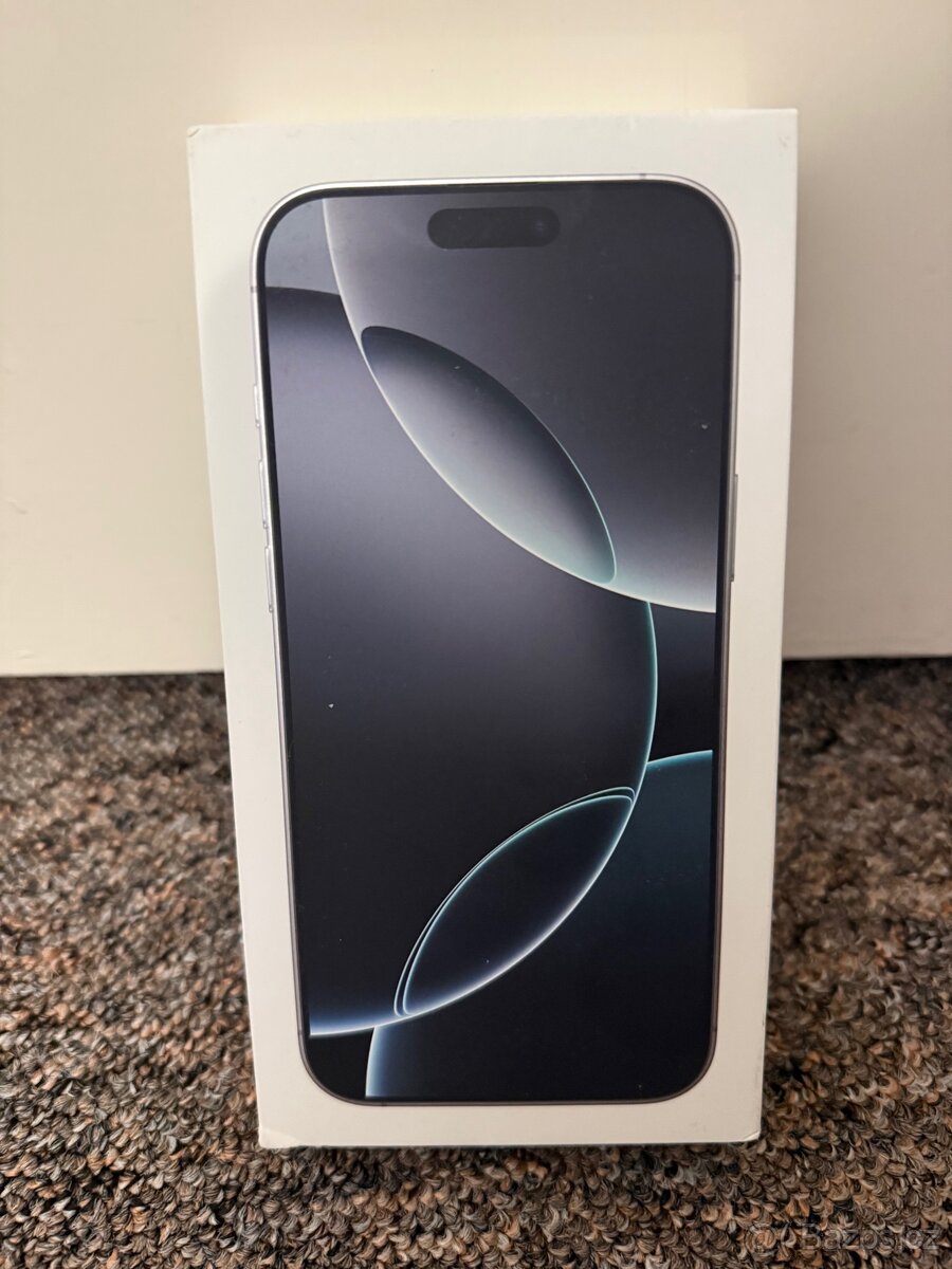 Novy Apple iPhone 16 Pro Max 1TB White. 2 roky CZ zaruka