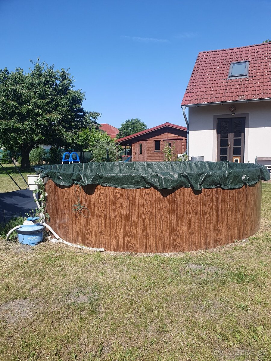 Bazén Azuro Vario V3,dřevo 4,6x120 s příslušenstvím