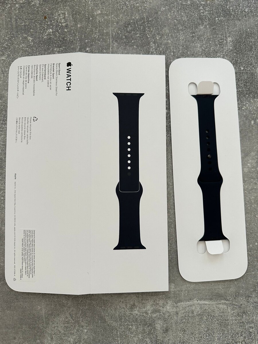 Černý řemínek na iwatch 44mm, S/M