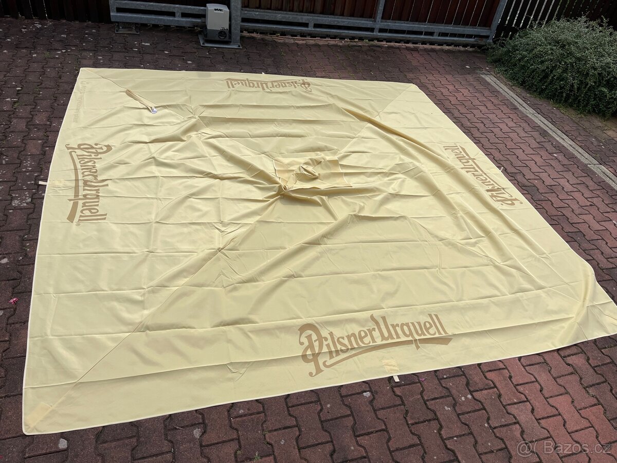 Potah/plachta na slunečník Pilsner Urquell světlý