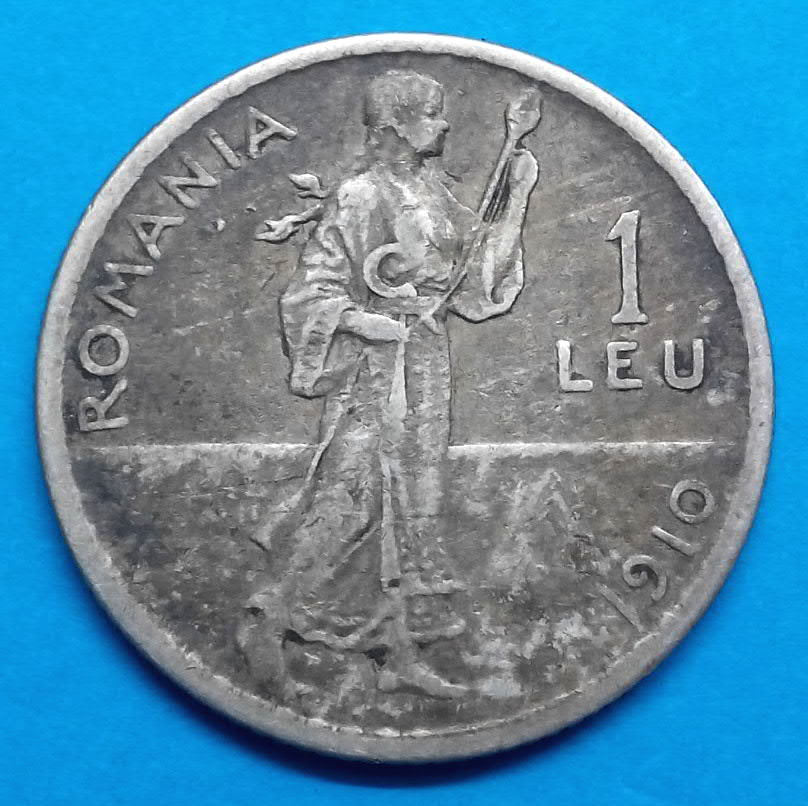 Stříbrná mince r. 1910 Karel I.