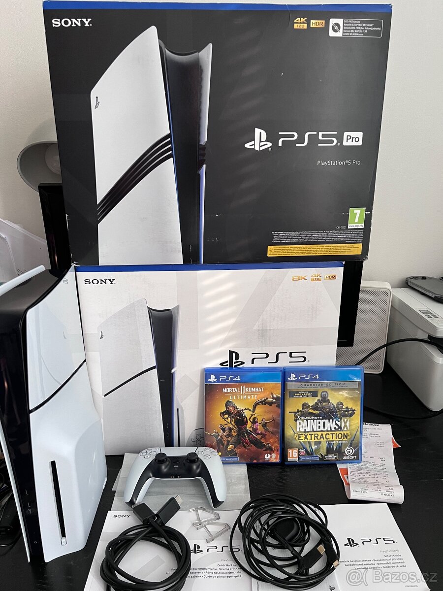 PS5 Slim s mechanikou v záruce + hry