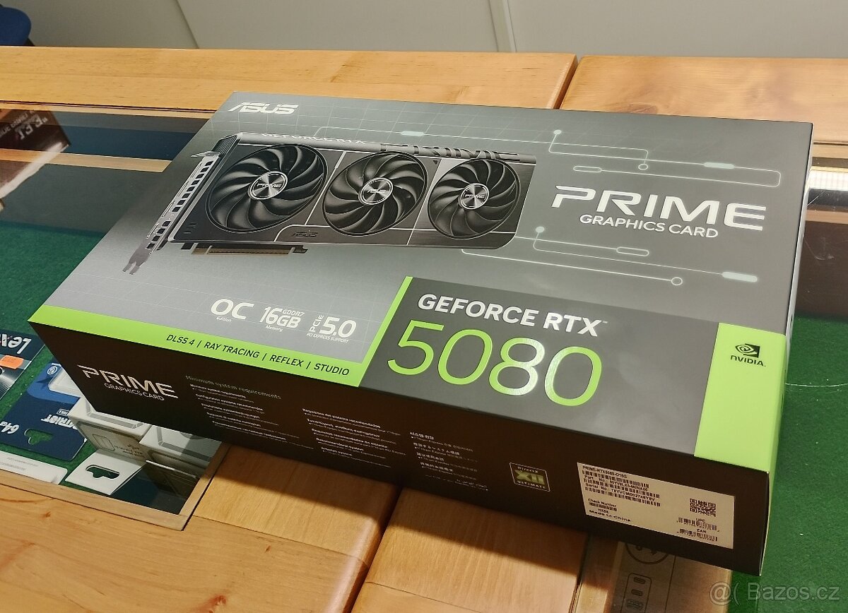 nová ASUS GeForce RTX 5080 Prime 16GB OC