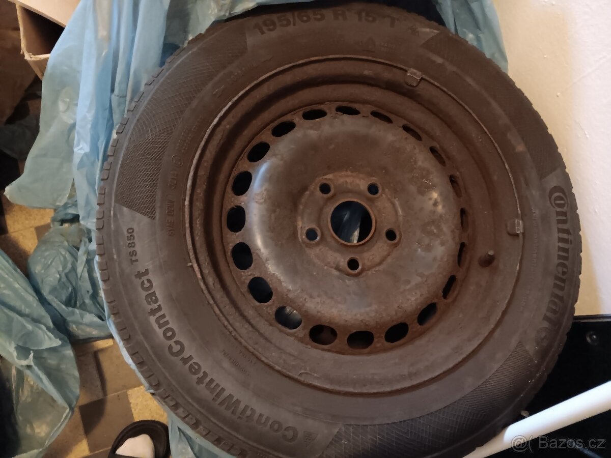 Plechove kola Zimní pneu 195/65r15