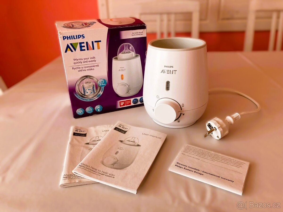 Ohřívač kojeneckých lahví a příkrmů Philips Avent