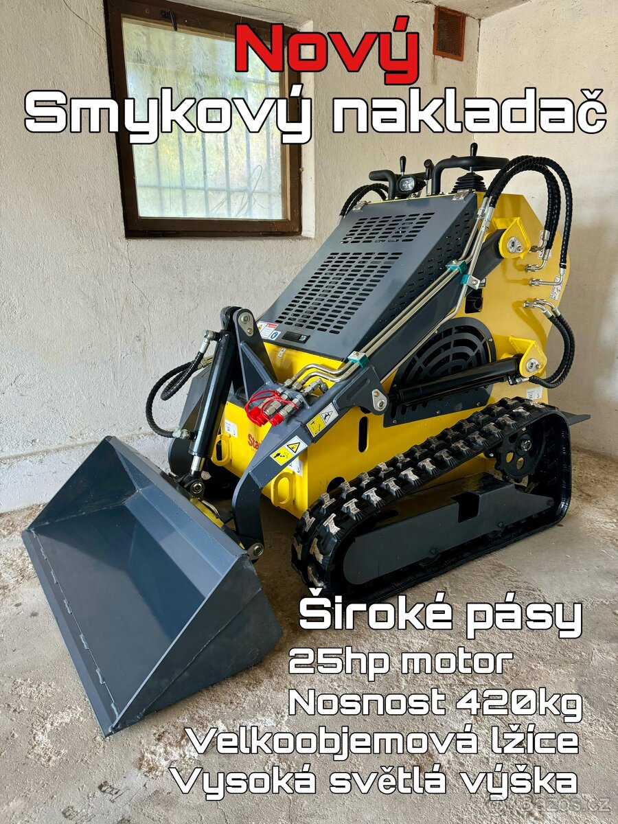 Smykový nakladač, mininakladač pásový