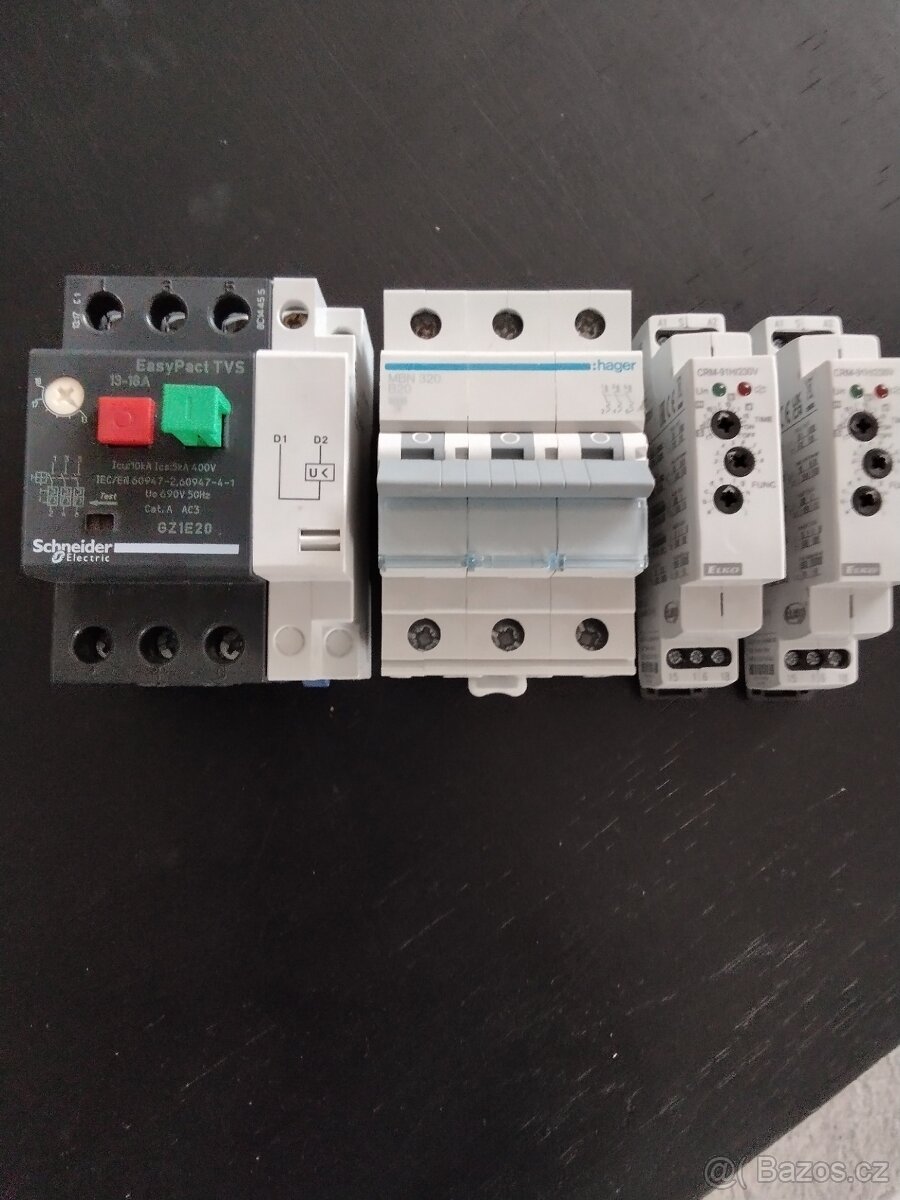 Nový El .rozvaděč + jistič + časová relé + proudová ochr.