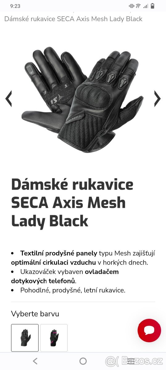 Dámské moto letní rukavice