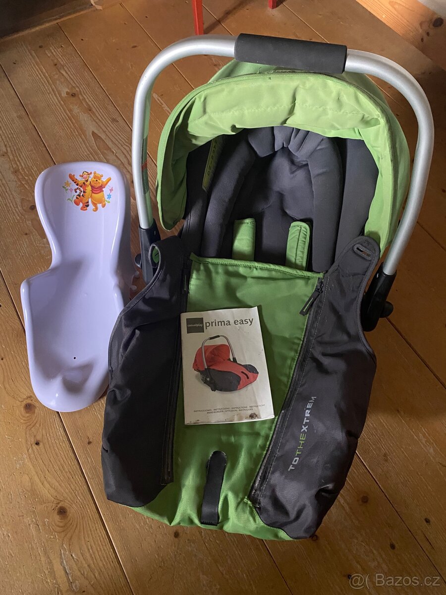 Dětská autosedačka + lehátko do vany