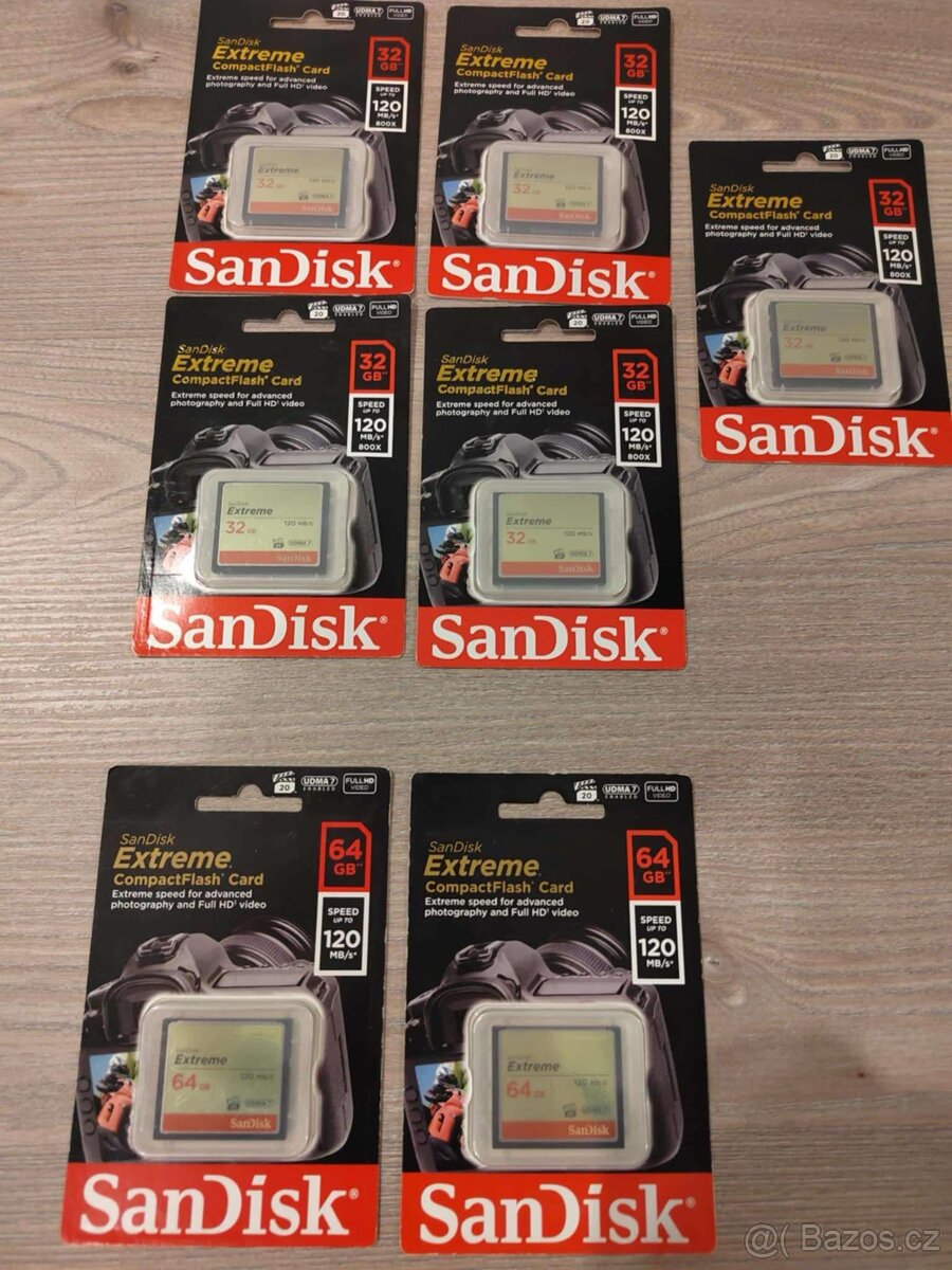 CF karty san disk 32GB