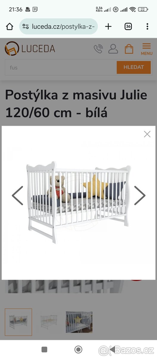 2x Postýlka s matrací + ...