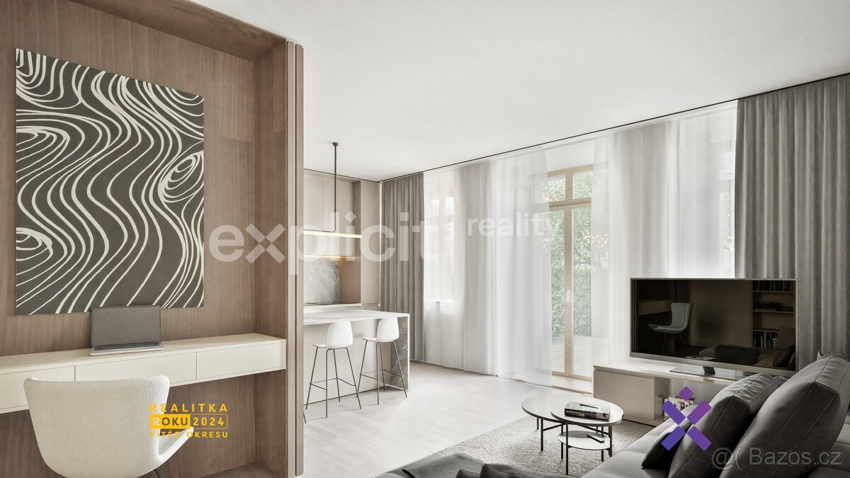Prodej bytu 3+kk, 78 m2; terasa 143 m2 - Hostovlice