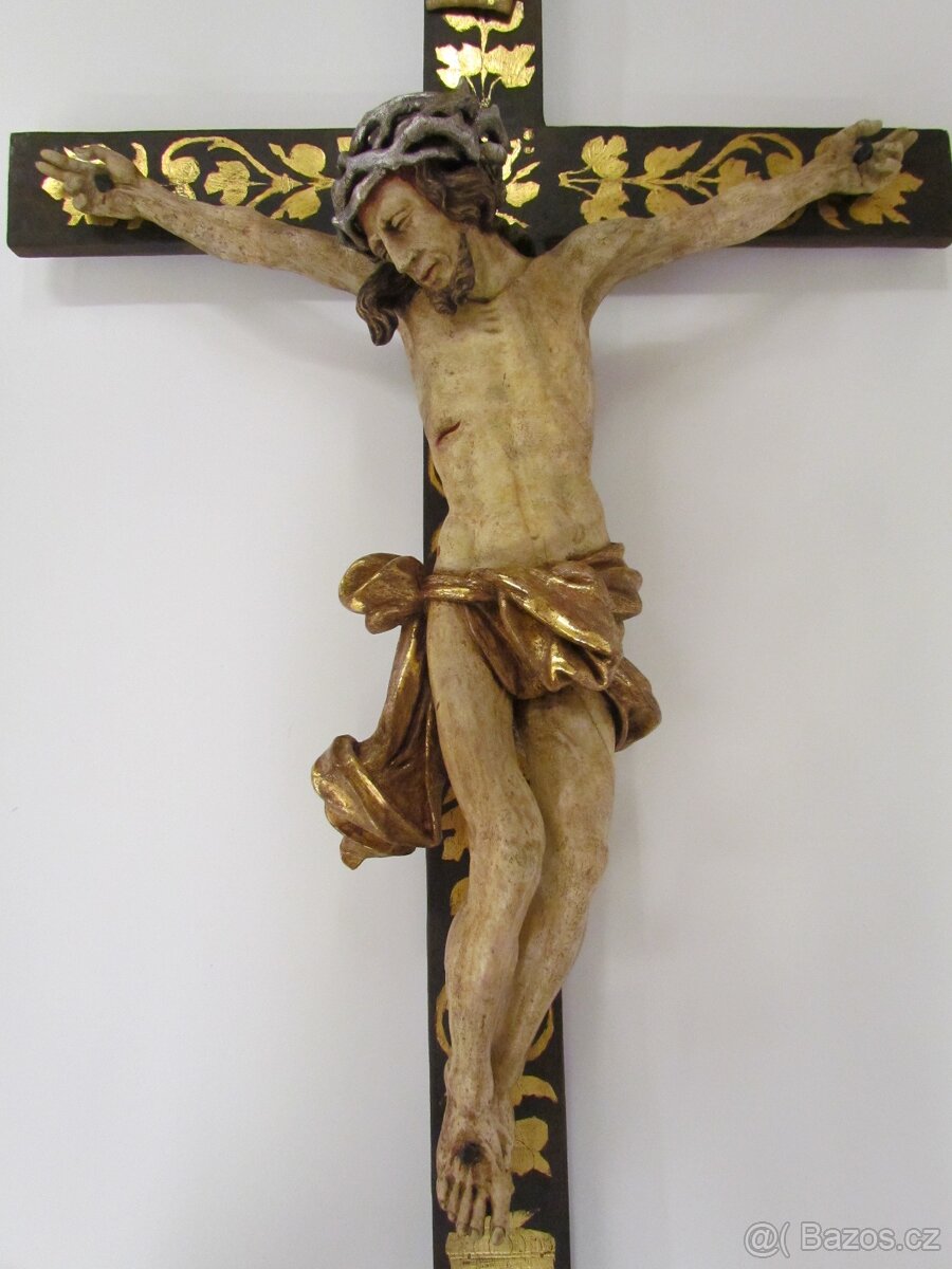 Ježíš Kristus s křížem (18. století, Itálie)